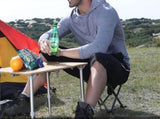 Portable Folding Camping Stool for Fishing Hiking Camping Seat with Carry Bag -Black / L V1308-DSZKI-900-2