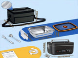 1.2L Electric Lunch Box 12000mAh Portable Food Warmer 5-Sided Heat Auto Temp AU V1232-WCJRQ001