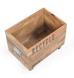 INDUSTRIAL RECYCLE BASKET ON CAST IRON WHEELS V742-M5789