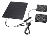 Solar Powered Dual Kit 75W 3000 to 4000RPM IPX7 Waterproofing Solar Exhaust Cooling Ventilation V1294-YM0901-3113250069311