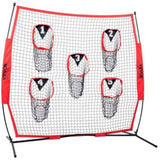 6 x 6 ft Football Trainer Throwing Net, Training Throwing Target Practice Net with 5 Target Pockets, V952-GLQW66YC0000MVBSYV0