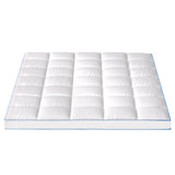 Giselle Bedding 1500GSM Bamboo Pillowtop Mattress Topper 10cm Thick Pad for Back Pain Relief, High TOPPER-BAM-10-Q
