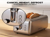 Morphy Richards Equip Stainless Steel Kettle and Toaster Set 1.7L Jug Kettle & 4 Slice Long Slo MREQ-17KT-4STS