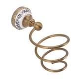 Brass Hair Dryer Holder Antique Retro Hairdryer Hanging Rack for Bath Storage Accessories V1294-YM0521-3112220089811