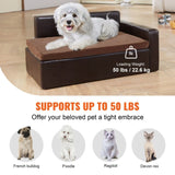 VEVOR Pet Sofa, Dog Couch for Medium-Sized Dogs and Cats, 28 x 20 x 13 inch Soft Leather Dog Sofa V952-PYCWSFPYZFXZU0X7XV0
