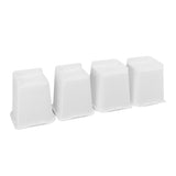 4 Pcs Furniture Risers 6 Inch Raise Trapezoid L Shape Top Anti Slip Bed Sofa Risers Furniture Leg V1294-YM0703-3114230002711