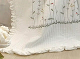 Cotton Quilt Pure Color Home Fashion Elegant Tencel Embroidery Pattern Cotton Summer Cooling Quilt V1294-YM0716-3117220175417