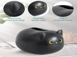 Cat Tissue Dispenser, Cartoon Toilet Paper Holder Dispenser Box with 2 Toothpick for Car Home V1259-DP01-A-710