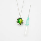 Gift Box - Aroma Necklace White Gold - Planet Aurum Verdant Purify Oil Blend V760-GBAJ - 2