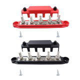 2 Pieces Bus Bar Power Distribution Blocks Professional 48V 300A 5 Stud Terminal M6 V1366-AZ2-W-27452