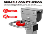 X-BULL 4x 440mm Drop Down Corner Legs Steadies Handle Steel Foot Caravan Trailer Silver V211-AUEB-CL002X2