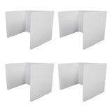 4pcs Classroom Privacy Shields Easy to Clean Quick Installation Plastic Desk Divider Boards for V1294-YM0901-3117230280611