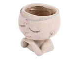 Face Flower Pot Head Planter Pot Succulent Planter Cute Resin Cactus Planter with Closed Eyes Indoor V1294-YM0710-3111230269011