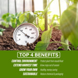 Garden Greenhouse Walk-In Shed 3.5x2x2M PE Apex V274-GN-GH352020T-GN