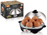 Electric Egg Cooker for 7 Eggs with Automatic Shut-Off, One-Button Operation for Hard-Boiled, V1341-ZY-3QEX8WBT-SILVER