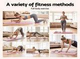 Everfit Pilates Board Foldable Reformer Multi Functional Exercise Trainer Pink ABD-BOARD-4IN1-PK