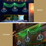 1.8M Christmas Lights 288 LED Bell Motif Light Decorations Jingle Jollys XMAS-MOT-D-BELL-MC01