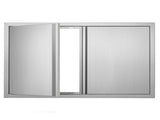 BBQ Access Door, 914x610 mm Double Outdoor Kitchen Door, Stainless Steel Flush Mount Door, Wall V952-SMABSCJMYS366SI1RV0