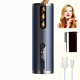 Black - gold color Black Automatic Hair Curler LED Temperature Display USB Rechargeable Curler Salon V1102-108-BLA-57936