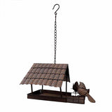 Rust Hanging Birdhouse w 2 Birds 42cm V637-03809BRD