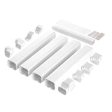 Mini Split Line Set Cover 76.2mm W 5350mm L, PVC Decorative Pipe Line Cover For Air Conditioner with V952-BSKSQFTSKDGXAZ41JV0