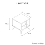 Lamp Table 3 Open Storage Cabinet MDF in Champagne Colour V43-LT-MAXL