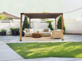 Roof Pergola Gazebo Shed Matte Black Steel Brackets and Black Screen DIY Kits V63-848291