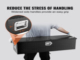 Heavy Duty Aluminum Truck Bed Tool Box, Diamond Plate Tool Box with Side Handle and Lock Keys, V952-LCZXG39X13X10BIVQV0