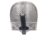 Beach Sand Scoop Metal Detecting Hunting Tool Detector Stainless Steel Hexahedron Holes Sand Scoop V1294-YM0703-3111230018011