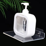 4Pcs Floating Shelves Transparent Acrylic Wall Mounted No Drill Storage for Kitchen Bathroom V1370-AZ4-16945
