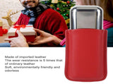 Cigar Case Holder Portable Leather 2 Holder Cigar Case with Stainless Steel Tube for Outdoor Travel V1294-YM0703-3117230048511