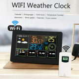 WiFi Color Weather Station with App Indoor Outdoor Temperature Humidity Pressure Wind Speed Clock V1188-MS-527-019