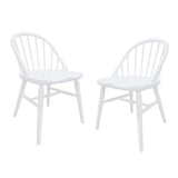 Vera Solid Oak Dining Chair - Set of 2 V199-CH050OVRSF2WH