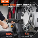 Torque Heavy Duty Torque Multiplier Wrench Set, 1 Inch Drive Lug Nut Wrench Torque V952-NJZBTTBSSYS18A2CLV0