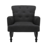 Artiss Armchair Wingback Charcoal Lothair FA-CHAIR-WING02-BK