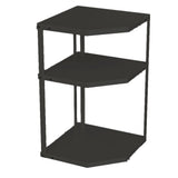 Kitchen Small Corner Shelf Rack Fan Shaped Space Saving Stable Carbon Steel Cookware Stand for Pots V1294-YM0710-3118230294214