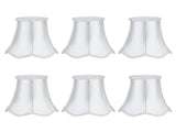6Pcs European Modern Chandelier Fabric Lampshade Wall Lamp Cover Light Fittings White V1294-YM0901-3119200094111