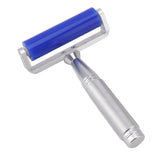 Silicone Manual Roller Cleaner Tool Laminated Static Lint Remover with Metal Handle Blue 8in V1294-YM0706-3117230146913