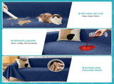 71" x 118" Couch Protector from Cat Claws, Waterproof Couch Cover Anti Slip,Couch Cover 3 Cushion V1107-102-22689-NVY3