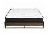 Giselle Double Mattress 16cm and Artiss Metal Bed Frame Set for Guest Rooms Studios MABF-GLAY-OSLO-BK