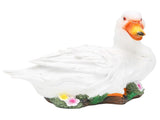 Resin Duck Statue Simulation Duck Ornament Model Decoration for Outdoor Garden YardWhite V1294-YM0901-3111210157811