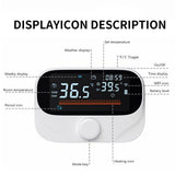 Smart Thermostat for House Boiler Heating RF433 WiFi AC Thermostat 980ft Wireless Distance APP and V1294-YM0901-H48736W