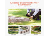 Fake Stone Landscape Edging1190 x 100 x 155mm Lawn Edging Fade-Resistant Brown V952-RZSPZZCCZS0081JN2V0