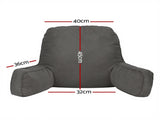 Giselle Reading Pillow Back Rest Lumbar Support Cushion Grey PILLOW-BACK-GY