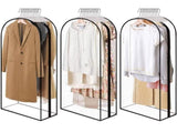 3-pack Transparent Dustproof Garment Storage Bag with Zipper for Wardrobe, PEVA Material, 60 x 25 x V1188-MS-325-0887