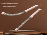 Pink Heavy Cordless Battle Rope - Portable Weighted Fitness Rope for Home Gym Strength & Cardio V888-ELOSUNG33864