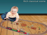 134/190Pcs Classic Christmas Train Set Mini Train Toy Set with with Headlight Smoke Realistic Sounds V1294-YM0523-10320483