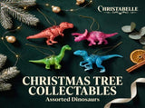 Christabelle 4 Dinosaur Christmas Ornaments Assorted Novelty Figures 15cm Xmas Tree Decorations 112_SHD2014