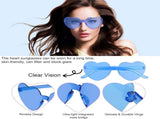 Party Sunglasses Heart Shaped Sunglasses, Bride to Be Heart Glasses Set, JGA Glasses Team Bride V1188-SUUAMZ-00424-2
