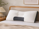 2 Pcs Neck Support Pillow - 48 x 74 cm Polyester Fibre, 10 cm Loft, 3D Knitted Honeycomb Texture, V888-ELOSUNG47451
